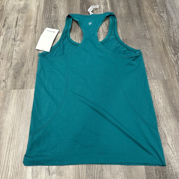 Lululemon Swiftly Tech Racerback Tank Top 2.0 Teal Lagoon / Teal Lagoon Sz 10 - Picture 6 of 13